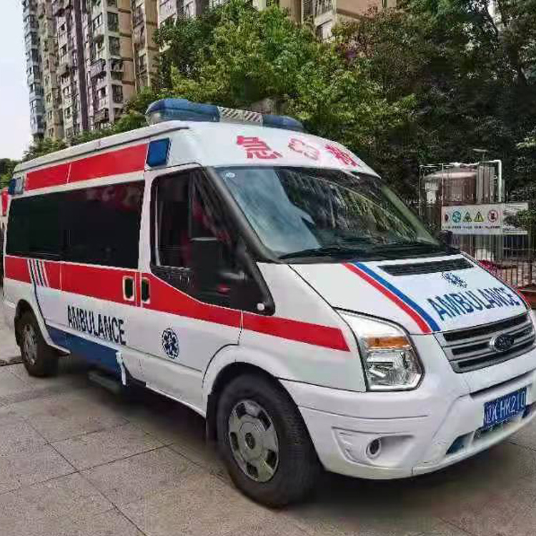 乐至长途救护车护送病人返乡